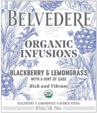 Order Belvedere Organic Infusions Blackberry & Lemongrass Vodka