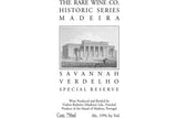 Rare Wine Co. Historic Series Savannah Verdelho Special Reserve Madeira