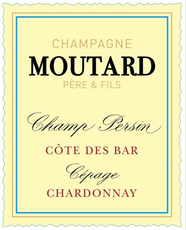 Champagne Moutard Père & Fils Brut Chardonnay Champ Persin Côte des Bar Cépage