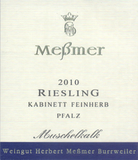 Messmer Riesling Muschelkalk Kabinett Feinberb 2019