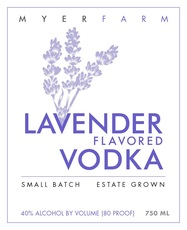 Myer Farm Distillers Lavender Flavored Vodka