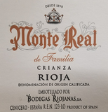 Bodegas Riojanas Rioja Crianza Monte Real de Familia
