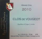 Raphael Dubois Clos de Vougeot Grand Cru 2016