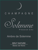 Solemme Champagne Brut Nature 1er Cru Blanc de Noirs Ambre De Solemme