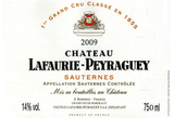 Château Lafaurie-Peyraguey Sauternes 1er Cru Classe 2009