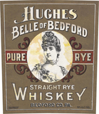 Hughes Bros. Distillers Belle Of Bedford Pure Straight Rye Whiskey