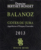 Domaine Berthet-Bondet Cotes du Jura Balanoz