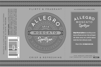 Allegro Moscato Spritzer Can