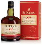 El Dorado Rum 12 Year Old Finest Demerara Rum · 750 mL gift pack נ6 with 2 glasses