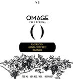 Omage Brandy VS Very Special American Hand Crafted Brandy