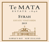 Te Mata Syrah Estate Vineyards Hawke's Bay 2020
