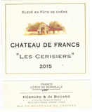 Château de Francs Les Cerisiers Côtes de Bordeaux Francs