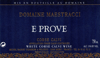 Domaine Maestracci Vin de Corse-Calvi E Prove Blanc