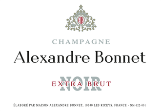 Champagne Alexandre Bonnet Extra Brut Cuvee Noir
