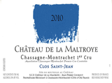 Chateau de la Maltroye Chassagne-Montrachet 1er Cru Clos Saint-Jean 2011