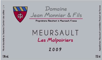 Jean Monnier & Fils Meursault Les Malpoiriers Rouge 2015
