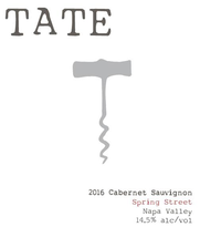 Tate Wines Cabernet Sauvignon Spring Street Napa Valley