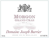 Joseph Burrier - Chateau de Beauregard Morgon Grand Cras 2017