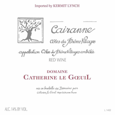 Domaine Catherine Le Goeuil Côtes du Rhône Cairanne 2015