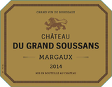 Chateau du Grand Soussans Margaux 2019