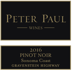 Peter Paul Russian River Valley Pinot Noir Gravenstein Highway