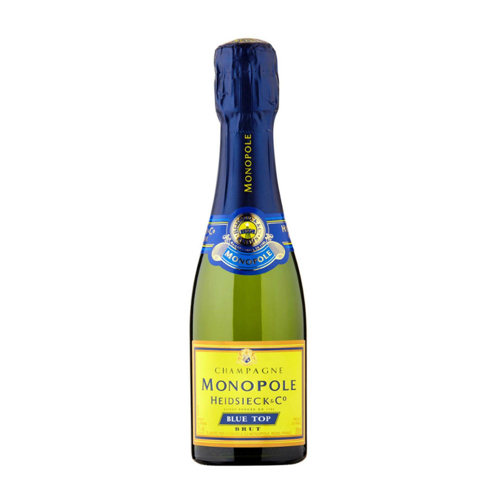 Mini Champagne Heidsieck & Co. Monopole Brut Blue Top – Grand Wine Cellar