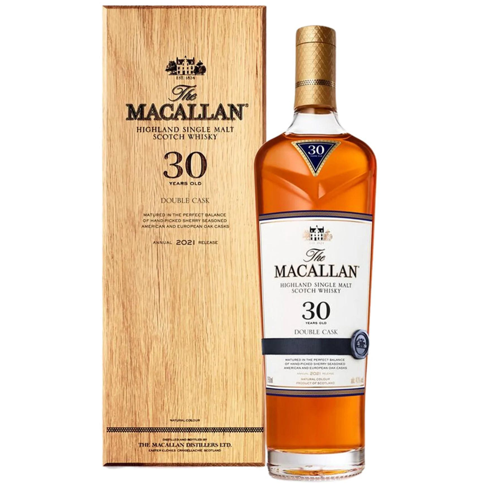 Macallan Sherry Oak Scotch Single Malt 30 Years Old