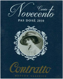 Contratto Novecento Cuvée Pas Dosé Metodo Classico 2011