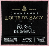 Champagne Louis de Sacy Brut Verzy Grand Cru Rose De Saignee 2018