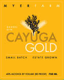 Myer Farm Distillers Cayuga Gold Barrel-Aged Gin