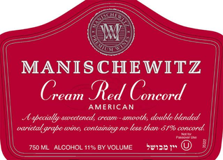 Manischewitz Cream Red Concord