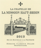 Chateau La Mission Haut-Brion La Chapelle de La Mission Haut-Brion Pessac-Leognan 2013