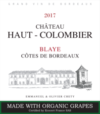 Château Haut Colombier Blaye Côtes de Bordeaux