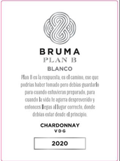 Bruma Plan B Chardonnay Valle De Guadalupe