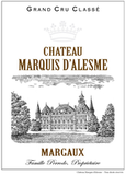 Château Marquis d'Alesme Becker Margaux 3ème Cru Classé Château Marquis d'Alesme 2016