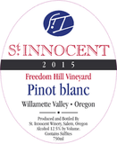 St. Innocent Pinot Blanc Freedom Hill Vineyard Willamette Valley