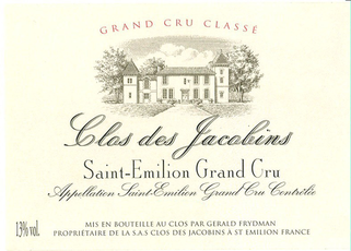 Clos des Jacobins Saint Emilion Grand Cru Classe 2016