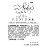Notes Winery Pinot Noir