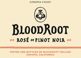BloodRoot Cellars Rose Of Pinot Noir Sonoma Coast 2021