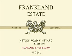 Frankland Estate Frankland River Riesling Netley Road Vineyard 2014