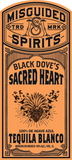Misguided Spirits Black Dove's Sacred Heart Blanco Tequila de Agave Azul