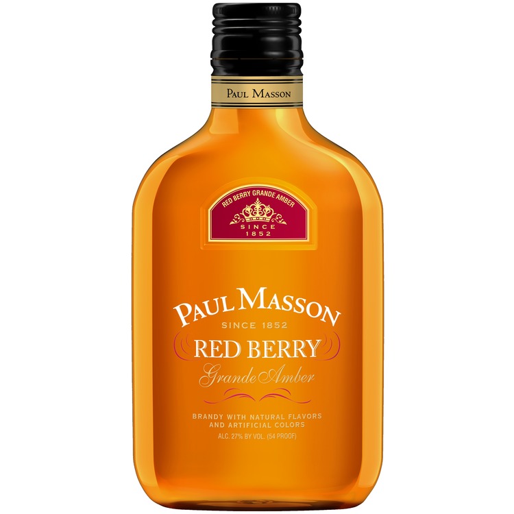 Paul Masson Red Berry Flavored Brandy Grande Amber 54